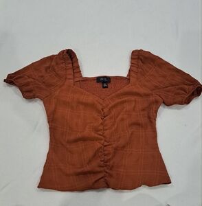 BCX Women's Rust Top Size XS